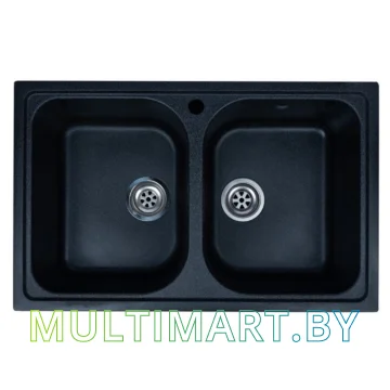 Кухонная мойка Granrus GR-785 W (черный)